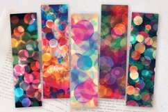 Bokeh Coloured Circles PNG Bookmark Sublimation Des Product Image 2