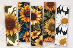 Sunflower Boho PNG Bookmark Sublimation Design Product Image 2