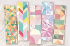 Pastel Geometric Shapes PNG Bookmark Sublimation Designs Product Image 2