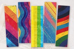Rainbow Denim Jeans Fabric PNG Bookmark Sublimation Des Product Image 2