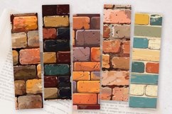 Bricks Printable PNG Bookmark Sublimation Designs Product Image 2