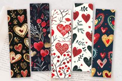 Christmas Hearts PNG Bookmark Sublimation Design Product Image 2