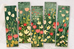 Spring Flower Garden PNG Bookmark Sublimation Designs Product Image 2