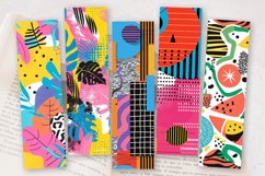 Bright Summer Memphis PNG Bookmark Sublimation Designs Product Image 2
