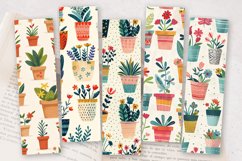 Springtime Floral Pots PNG Bookmark Sublimation Designs Product Image 2