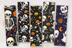 Halloween with Cute Skeletons PNG Bookmark Sublimation Desig Product Image 2