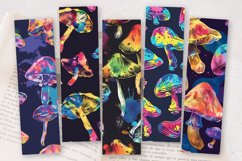 Tie-Dy Mushroom PNG Bookmark Sublimation Design Product Image 2