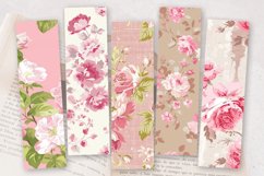 Pink Flowers PNG Bookmark Sublimation Designs Product Image 2