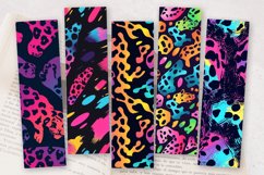 Neon Leopard Print PNG Bookmark Sublimation Designs Product Image 2