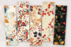 Autumn Berries Garden PNG Bookmark Sublimation Designs Product Image 2