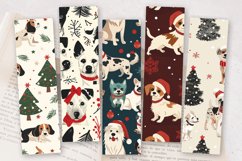 Dogs Christmas PNG Bookmark Sublimation Design Product Image 2