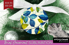 Eucalyptus Leaves Ornament PNG - Botanical PNG Sublimation Product Image 1