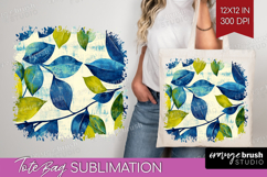 Eucalyptus Leaves Tote Bag - Botanical Tote Bag PNG Product Image 1