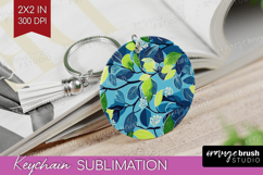 Eucalyptus Leaves Keychain PNG - Botanical Keychain Product Image 1