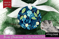 Eucalyptus Leaves Ornament PNG - Botanical PNG Sublimation Product Image 1