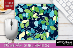 Eucalyptus Leaves Mouse Pad Sublimation - Botanical Mousepad Product Image 1