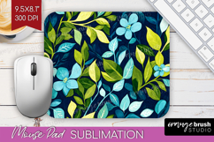 Eucalyptus Leaves Mouse Pad Sublimation - Botanical Mousepad Product Image 1