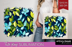 Eucalyptus Leaves Tote Bag - Botanical Tote Bag PNG Product Image 1