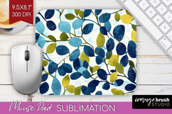 Eucalyptus Leaves Mouse Pad Sublimation - Botanical Mousepad Product Image 1