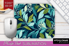 Eucalyptus Leaves Mouse Pad Sublimation - Botanical Mousepad Product Image 1