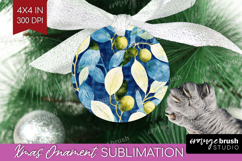 Eucalyptus Leaves Ornament PNG - Botanical PNG Sublimation Product Image 1