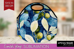 Eucalyptus Leaves Lunch Bag - Botanical Lunch Bug PNG Product Image 1
