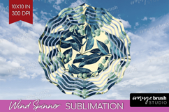 Eucalyptus Leaves Wind Spinner Sublimation PNG - Botanical Product Image 1