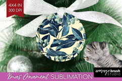Eucalyptus Leaves Ornament PNG - Botanical PNG Sublimation Product Image 1