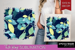 Eucalyptus Leaves Tote Bag - Botanical Tote Bag PNG Product Image 1
