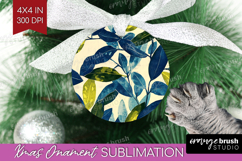 Eucalyptus Leaves Ornament PNG - Botanical PNG Sublimation Product Image 1