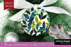 Eucalyptus Leaves Ornament PNG - Botanical PNG Sublimation Product Image 1