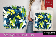 Eucalyptus Leaves Tote Bag - Botanical Tote Bag PNG Product Image 1