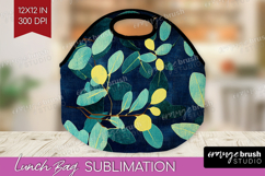 Eucalyptus Leaves Lunch Bag - Botanical Lunch Bug PNG Product Image 1