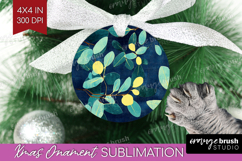 Eucalyptus Leaves Ornament PNG - Botanical PNG Sublimation Product Image 1