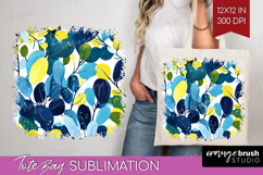 Eucalyptus Leaves Tote Bag - Botanical Tote Bag PNG Product Image 1