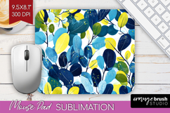 Eucalyptus Leaves Mouse Pad Sublimation - Botanical Mousepad Product Image 1