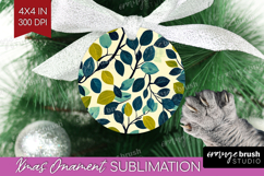 Eucalyptus Leaves Ornament PNG - Botanical PNG Sublimation Product Image 1