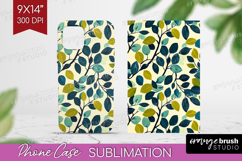 Eucalyptus Leaves Phone Case PNG - Botanical Case PNG Product Image 1