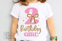 2nd Birthday Girl SVG - Two Bow Birthday Shirt PNG Product Image 2