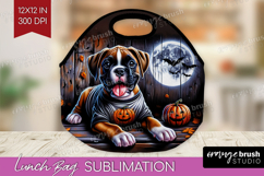 Boxer Dog Lunch Bag Halloween Lunch Bug PNG Sublimation Product Image 1