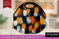Halloween Lunch Bag - Brush Stroke Lunch Bug PNG Sublimation Product Image 1