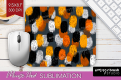 Halloween Mouse Pad Sublimation - Brush Stroke Mousepad PNG Product Image 1