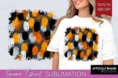 Halloween Square Tshirt Background - Brush Stroke PNG Product Image 1