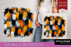 Halloween Tote Bag - Brush Stroke Tote Bag PNG Sublimation Product Image 1