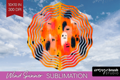Halloween Wind Spinner Sublimation PNG - Brush Stroke Round Product Image 1