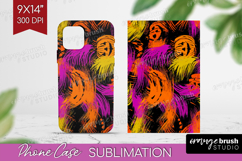 Halloween Phone Case PNG - Brush Stroke Case PNG Sublimation Product Image 1