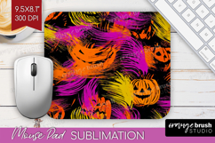 Halloween Mouse Pad Sublimation - Brush Stroke Mousepad PNG Product Image 1