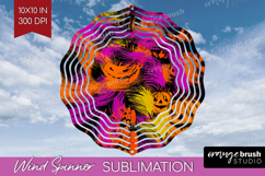 Halloween Wind Spinner Sublimation PNG - Brush Stroke Round Product Image 1