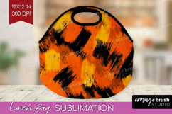Halloween Lunch Bag - Brush Stroke Lunch Bug PNG Sublimation Product Image 1