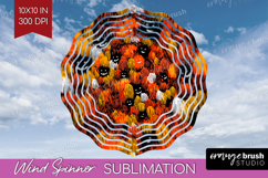Halloween Wind Spinner Sublimation PNG - Brush Stroke Round Product Image 1